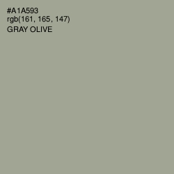 #A1A593 - Gray Olive Color Image